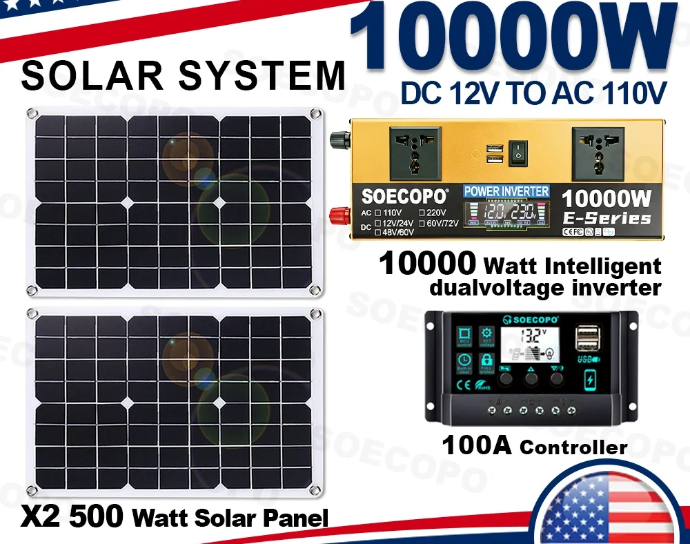 10000W Solar Powered System